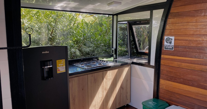 Cocina integral Cabaña Villa Suiza