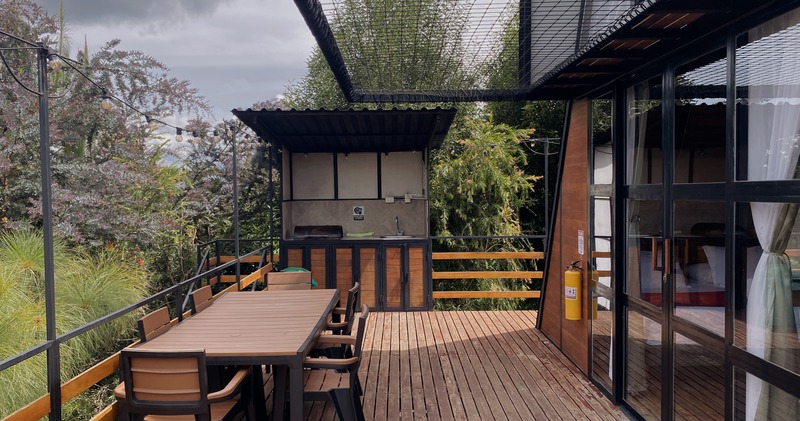 Glamping Antioquia vista desde la cabaña